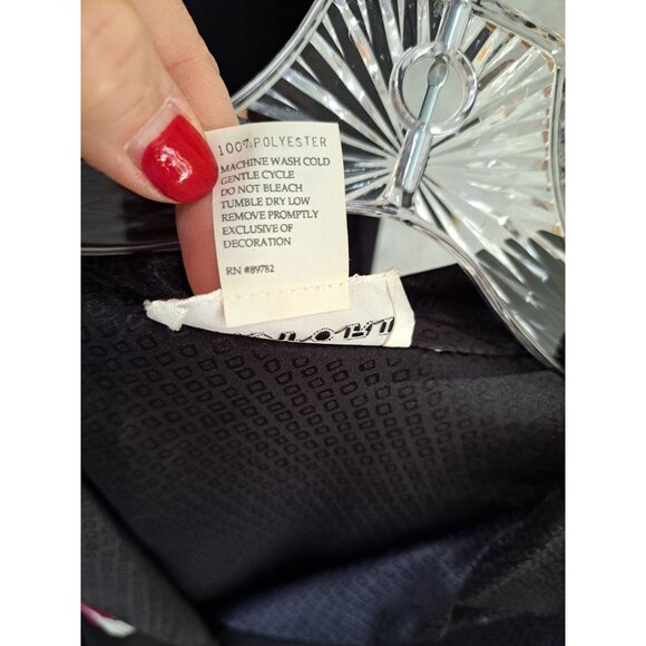 Natori Women's NEW Embroidered Black 2Piece Pajama Set Size L Silky New Tag Gift - Picture 7 of 10